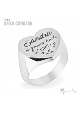 ANILLO CORAZÓN REGALO ENAMORADOS