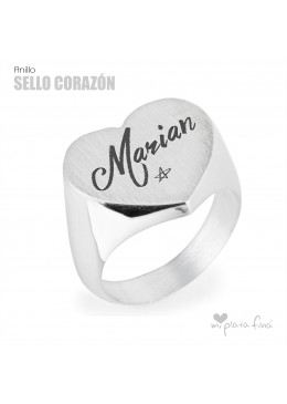  SELLO CORAZÓN PERSONALIZADO ENAMORADOS