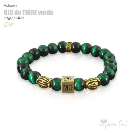 OJO DE TIGRE VERDE Royal Cube ORO