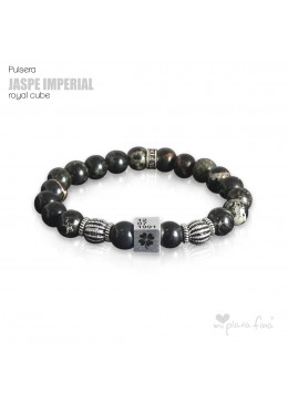 Pulsera JASPE IMPERIAL Royal Cube