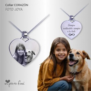 Collar CORAZÓN FOTO en JOYA